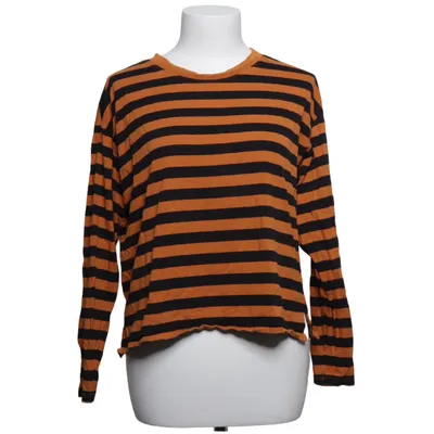 Long sleeve T-shirt (Orange, Black) from Monki Cotton, Modal