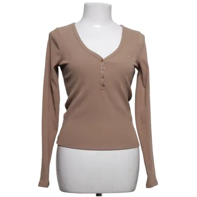 Henley shirt (Beige) from Hollister Elastane, Polyester
