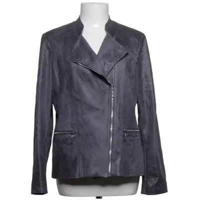 Biker jacket (Gray) from Armand Thiery Elastane, Polyester