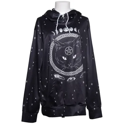 Huvtröja (Svart, Vit) från Fancyqube Elastan, Polyester