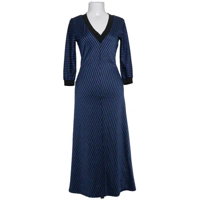 Robe longue (Bleu, Noir) de Reserved Polyester