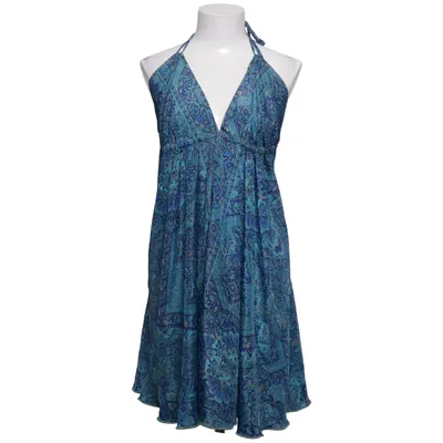 Klänning (Blå, Flerfärgad) från Jangal Ibiza Polyester, Silke