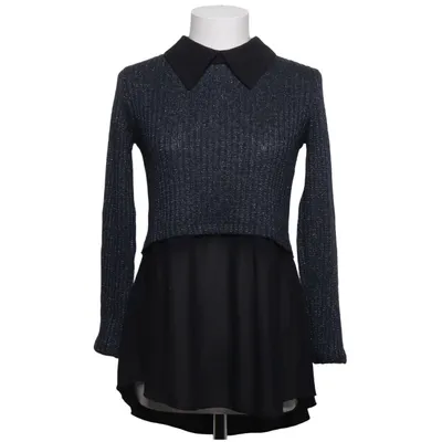 Blouse (Black, Blue, Silver) from New Collection Polyester, Viscose
