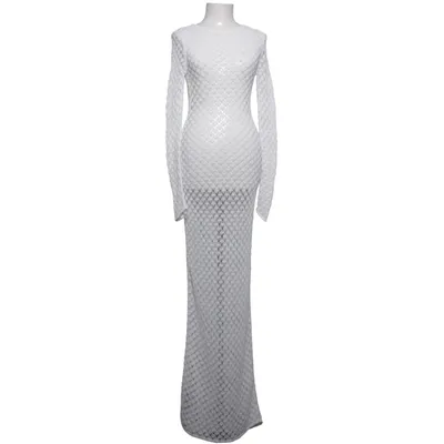 Strandkleid (Weiß) von Victoria Beckham x Mango Baumwolle, Polyamid