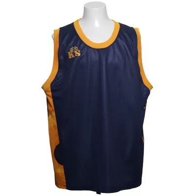 Maillot de basketball (Bleu, Orange) de KS. Polyester