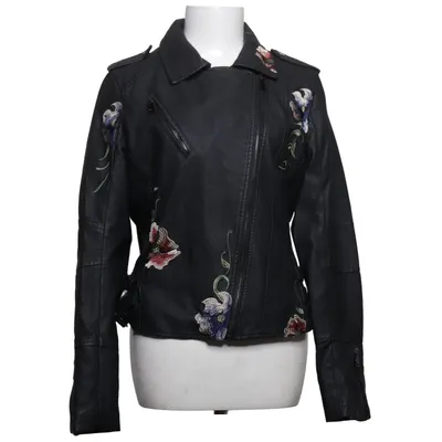 Bikerjack (Zwart, Meerkleurig) van King of Fashion Polyurethaan