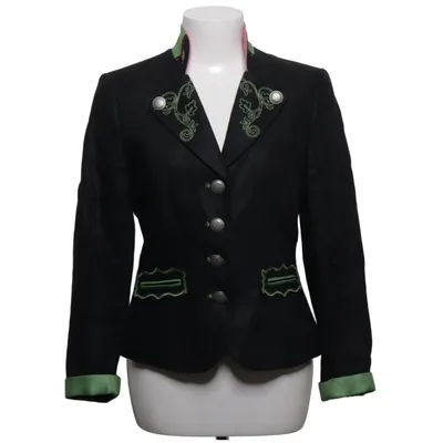 Blazer (Zwart, Groen) van Anno Domini Design Linnen