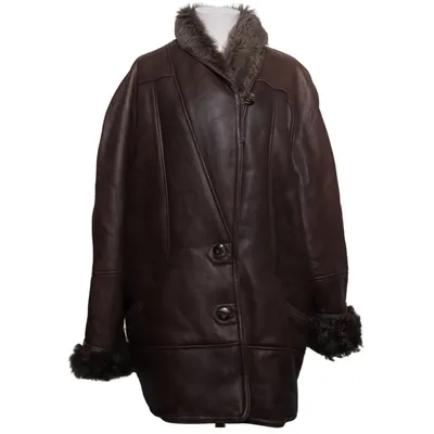 Shearling jas (Bruin) van Shearling Leer