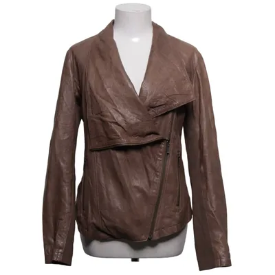 Biker jacket (Beige) from Cigno Nero Leather, Polyester