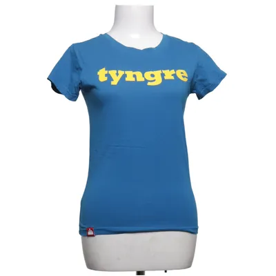 T-shirt (Blå, Gul) fra Tyngre Bomuld