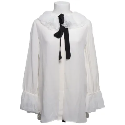 Blouse (Blanc, Noir) de Massimo Dutti Polyamide