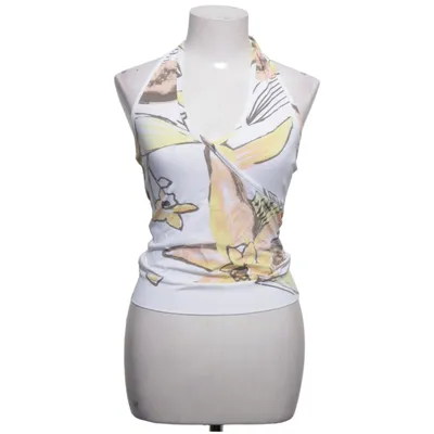Halterneck top (Hvid, Gul, Brun) fra Madonna Polyamid