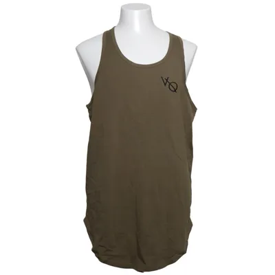 Tanktop (Groen) van Vanquish Fitness Katoen, Elastaan