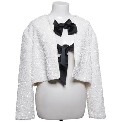 Kofta (Vit, Svart) från H&M Elastan, Polyester