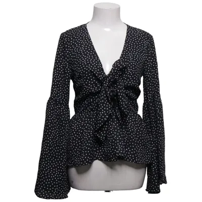 Wrap blouse (Black, White) from Loavies