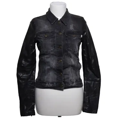 Denim jacket (Black, Gray) from America Today Cotton, Elastane, Polyester, Polyurethane