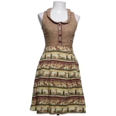 Dirndl (Brun, Beige, Flerfarvet) fra Retrolicious