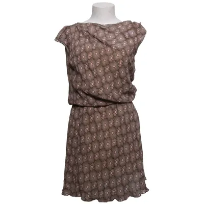 Robe (Marron, Beige) de Aeffe Soie