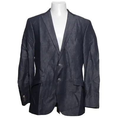 Blazer (Bleu) de Stones Coton, Lin, Polyester, Viscose