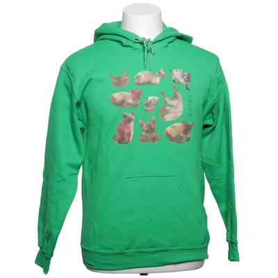 Hoodie (Green, Multicolored) from Gildan Cotton, Polyester
