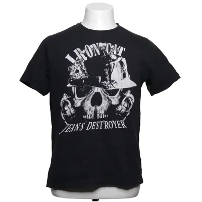 T-shirt (Noir) de Iron Cat Coton