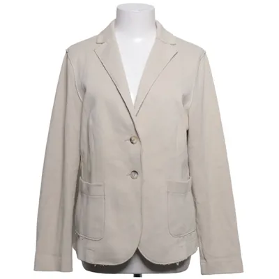 Blazer (Beige) van Oui Katoen, Polyester