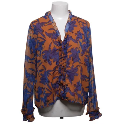 Blouse (Bruin, Blauw, Meerkleurig) van YAS Polyester