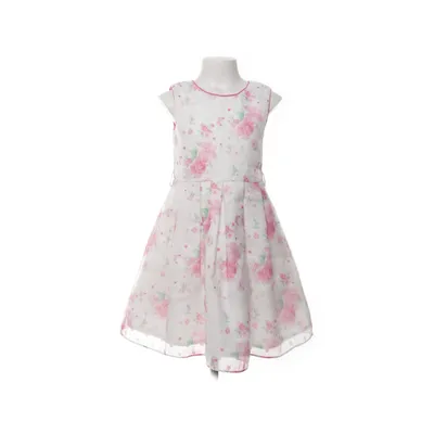 Flower girl dress (White, Multicolored) from Happy Girls by Eisend Cotton, Polyamide, Polyester