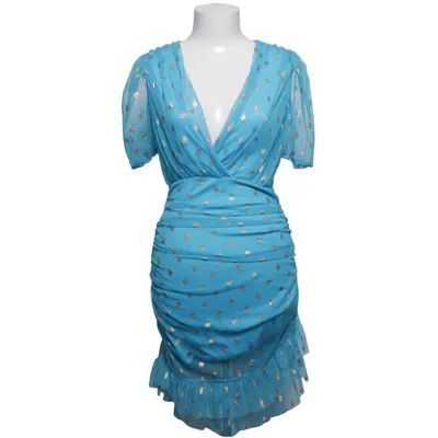 Cocktailkleid (Blau, Gold) von Miss Baumwolle, Polyester
