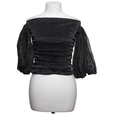 Top (Sort, Sølv) fra NA-KD Metallfiber, Polyamid, Polyester