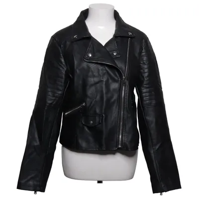 Biker jacket (Black) from Shein Polyurethane
