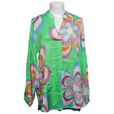 Bluse (Grøn, Flerfarvet) fra Pink Cherry Viscose