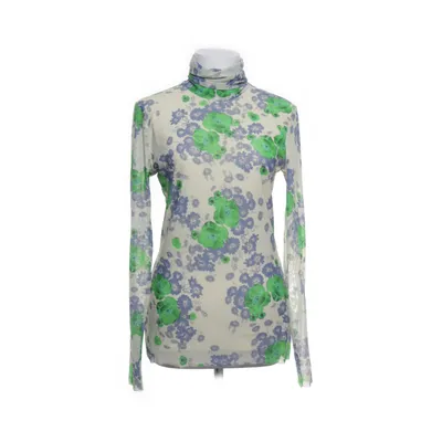Turtleneck (Beige, Multicolored) from Ganni Elastane, Polyamide, Recycled polyester