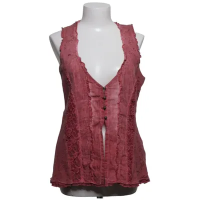 Haut (Rouge) de Tredy Coton, Lin, Polyester