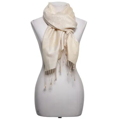 Halsduk (Beige) från Pashmina Kashmir, Silke