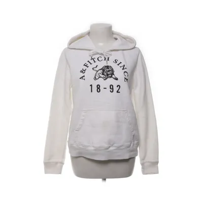 Hoodie (White) from Abercrombie & Fitch Cotton, Polyester