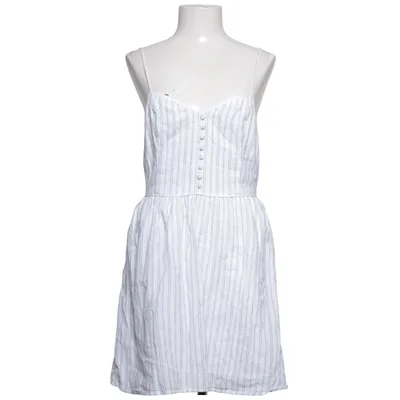 Kjole (Hvid, Blå) fra Abercrombie & Fitch Bomuld, Viscose