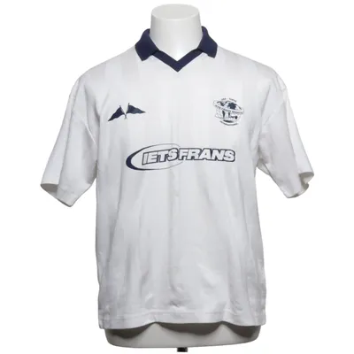 Voetbalshirt (Wit, Blauw) van Iets Frans Katoen, Polyester