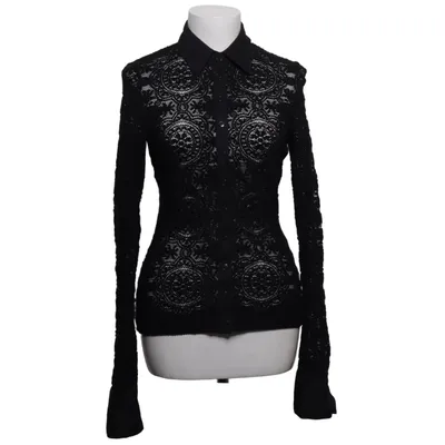 Blouse (Black) from Anne Fontaine Elastane, Nylon
