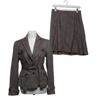 Tailleur jupe (Marron, Noir, Multicolore) de Brigitte von Boch Polyester, Viscose, Laine