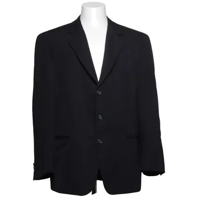 Blazer (Noir) de Taylor's Club Collection Polyester, Laine