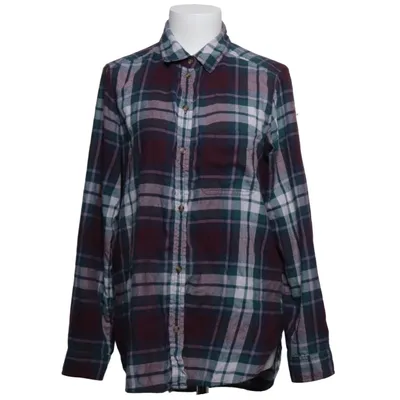 Flanellskjorta (Blå, Röd, Vit) från American Eagle Bomull, Polyester, Viskos