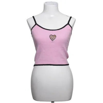 Crop top (Roze, Zwart) van Urban Outfitters Katoen, Polyamide, Viscose