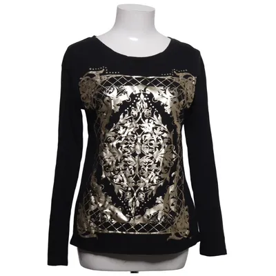 T-shirt à manches longues (Noir, Or) de Point Zero Coton