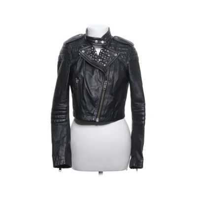 Bikerjacka (Svart) från Divided Exclusive by H&M Acetat, Skinn