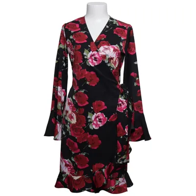 Wickelkleid (Schwarz, Rot, Mehrfarbig) von Daisy Grace Polyester
