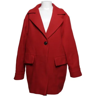 Coat (Red) from Zara Girls Soft Collection Polyamide, Wool