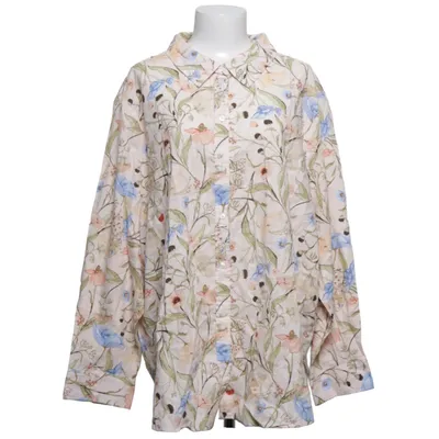 Bluse (Beige, Flerfarvet) fra H&M Bomuld, Linned