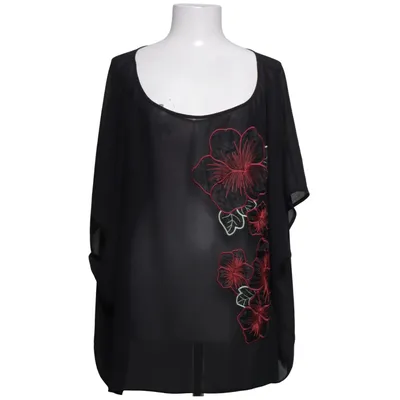 Top (Zwart, Rood) van Persona by Marina Rinaldi