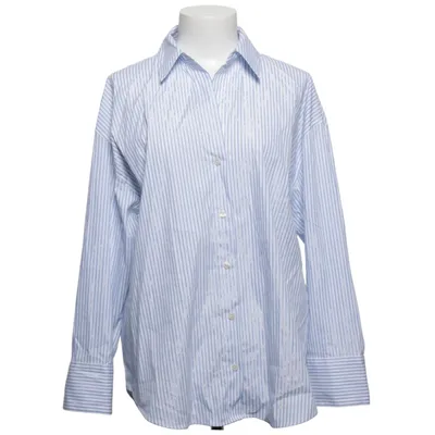 Chemise (Blanc, Bleu) de Zara Coton, Élasthane, Polyamide